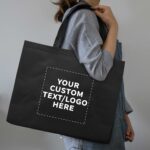 Custom Black 50 tote bags 06