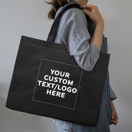 Custom Black 50 tote bags 06